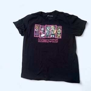 Monster High Black and Pink Graphic Tee
